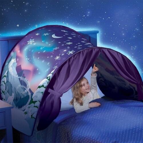 New boy Kids Baby bed Tent Winter Snow Starry Foldable Tents Camping Outdoor Tent Fancy Sleeping