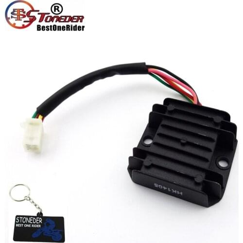STONEDER 5 Wire Cable Voltage Regulator Rectifier For 125cc 150cc Engine Chinese ATV Quad 4 Wheeler GY6 Scooter Moped