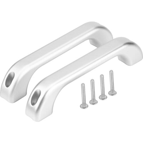 Car Interior Chrome Aluminum Alloy Grab Handle Trim for Land Rover Defender 110 90 2007-2016