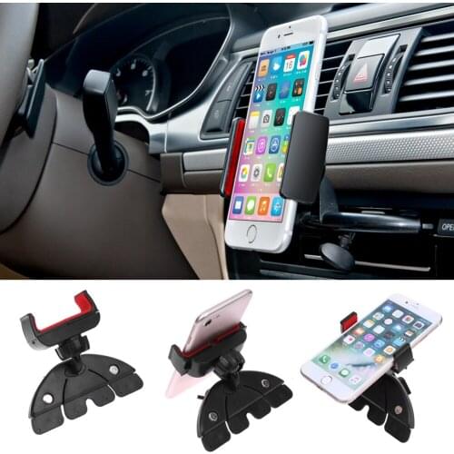 360 Rotating Universal CD Slot Car Mount Holder Stand for iPhone Samsung Phone GPS Car-styling Accessories