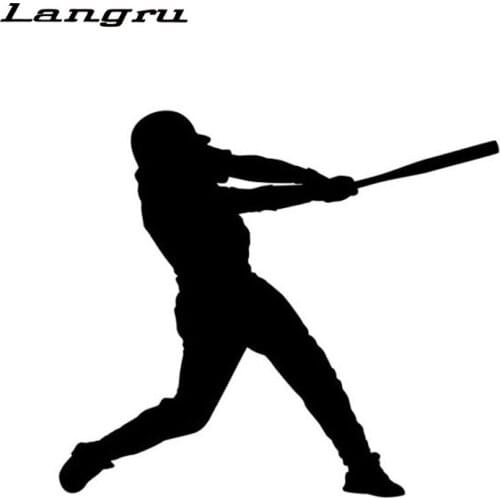 Langru Funny Fashion Sports Baseball Creative Stickers Car Accessories Vinyl Decorative Car Styling Decal Jdm