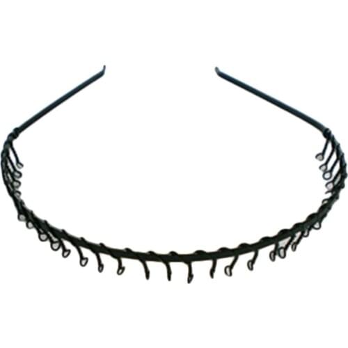 1PC Sport Barrette Headband Hairband Hair Band Unisex Black Wavy Hair Head Hoop Band for Men Women Accessories