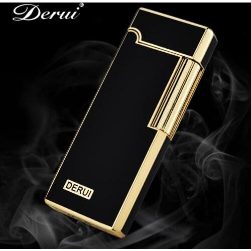2020 Bussiness PING Bright Sound Gas Lighter Compact Jet Butane Free Fire Metal Cigar Cigarette Lighter Grinding Wheel Inflated