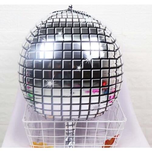 22inch 4D Disco Rainbow Red Blue Silver Rose Gold Gradient Color Balloon Baby Shower Birthday Party Wedding Decoration