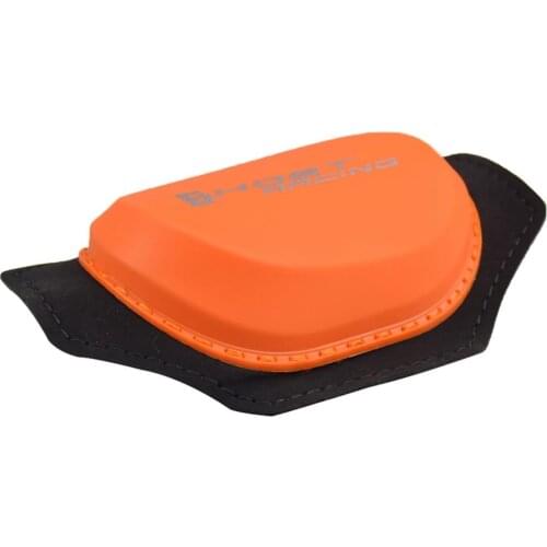 2x Orange Waterproof Knee Protector Support Strap Wrap Knee Shin Cover Pads for Motorcross Outside Riding