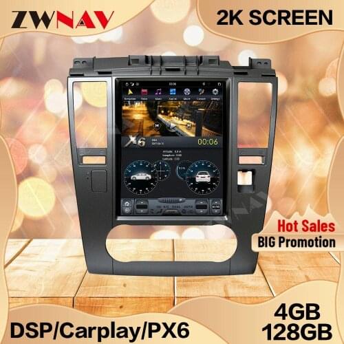 4+128G Tesla Carplay Screen For 2008 2009 2010 2011 Nissan Tiida Versa Android 9 Multimedia Player GPS Audio Radio Stereo