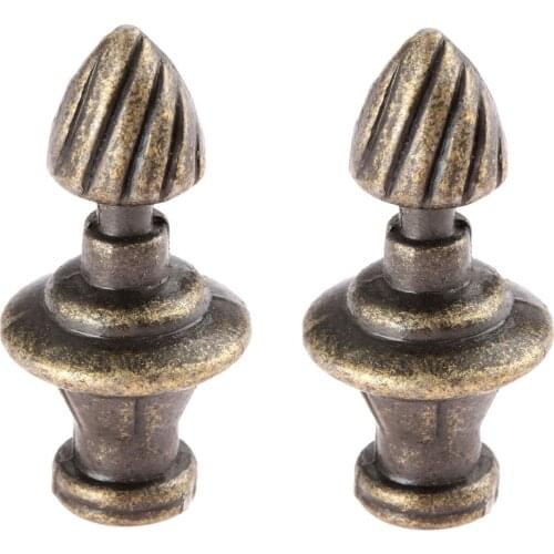 2Pcs Antique Bronze Furniture Handles Door Cabinet Knob Drawer Wardrobe Pull Handle Vintage Jewelry Wood Box Handle 31*15mm