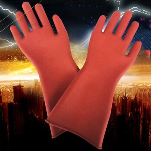 Safety Glove 1 Pair Rubber Electrician Anti-electricity Protect Professional High Voltage Electrical Insulating Gloves