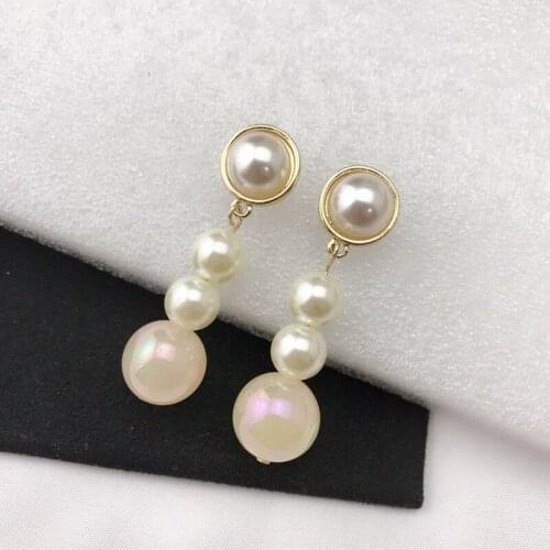 Ce-228 earrings, pearls, all kinds of fashions, simple, cool, WindNet, red temperament, thin face