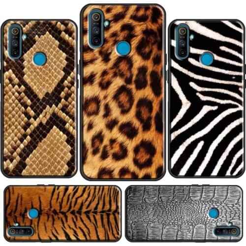 Wildlife Animal Print Fur Skin For OPPO Realme 8 Pro Q3 6 7 C3 C11 GT Neo Case For OnePlus 8T 9 Pro 8 Pro Nord 9R Coque