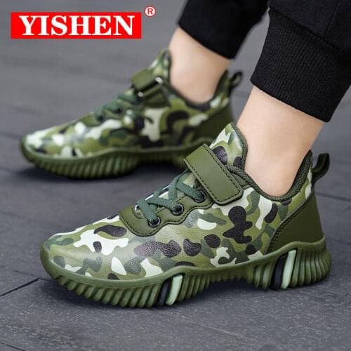 YISHEN Children Shoes Walking Running Lightweight Soft Fashion Sports Shoes Kids Leather Anti-slippery Sneakers Infantil Menino