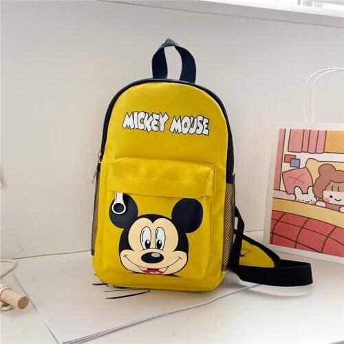 Disney childrens cartoon Minnie Mickey boy and girl backpack student backpack fashion cute messenger bag