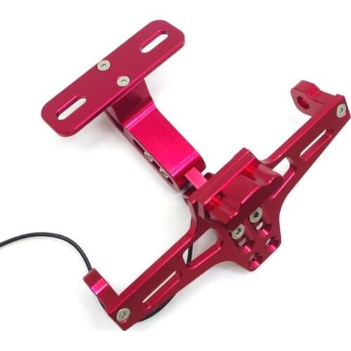 FOR honda xadv msx cb 400 suzuki gsr 600 bandit 650 Universal Motorcycle License Plate Holder Bracket CNC support plaque moto