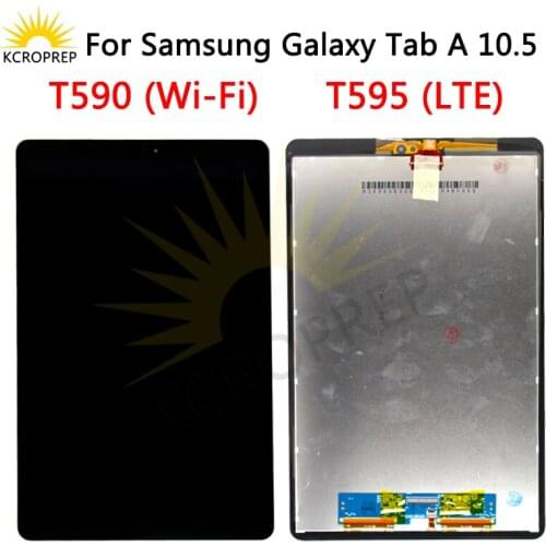 For Samsung Galaxy Tab A T590 T595 SM-T595 SM-T590 LCD Display Panel Screen Monitor Touch Screen Full Assembly Replacement