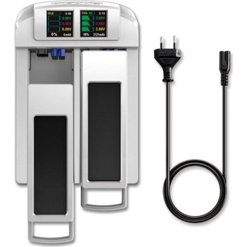 EV-PEAK DY1 2 Channel Intelligent Charger For Typhoon Q500 Drone Battery and Ttransmitter AC Input 100-240V LCD Screen