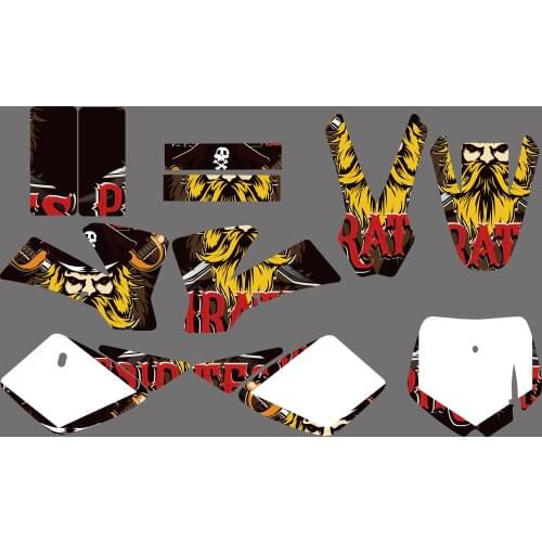 Motorcycle Team Graphic Backgrounds Full Decals Stickers For KTM SX 50 SX50 50SX 2002-2008 2003 2004 2005 2006 Decal Sticker
