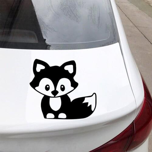 Personality Car Sticker Cartoon Animals Windshield Rear Carved Car Window Accessories Body Decorative KK Vinyl Waterproof PVC