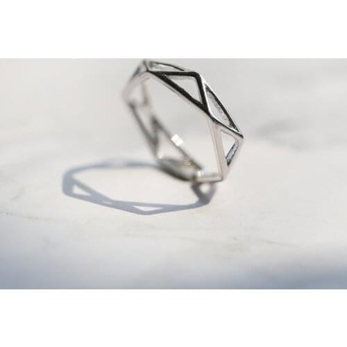 Teen Girls Rings For Women Opening Adjustable Hollow Fashion Retro New Geometric Cute Simple Lady Party Wedding Jewelry BOYULIGE