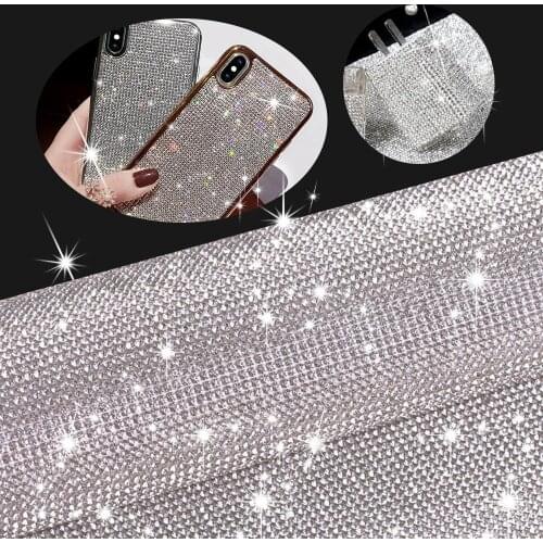 Crystal SS6 2mm Rhinestone Sticker Sheet Bling Diamond Self Adhesive Applique Mesh Banding Trim Scrapbooking Car Home Decoration