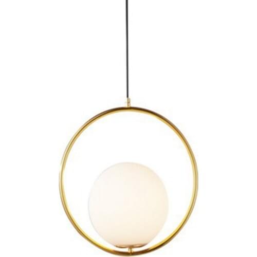 LukLoy Frosted Glass Pendant Light Ball Ceiling Pendant Lamp Hang Lamp for Bedroom Foyer Pantry Living Room Dining Table Island