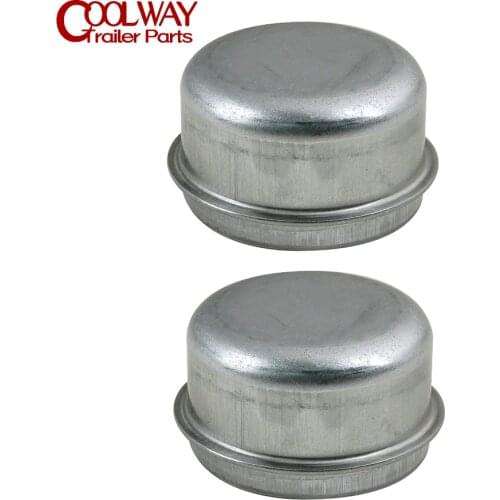 2pcs Replacement 50mm Metal Dust Cap Wheel Hub Trailer Bearing Grease Cover Caravan Boat RV Parts Accessories