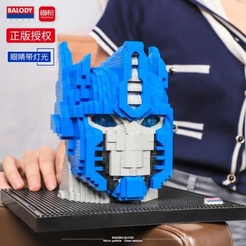 Balody Mini Blocks Authorized Cartoon Building Bricks Head Model Educational Children Toys Juguetes Man Gifts for Boy Present