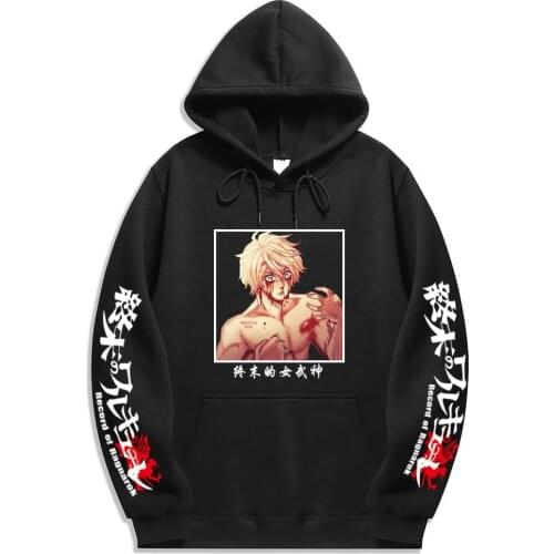Japanese Anime Record Of Ragnarok Printed Hooded Fashion Harajuku Sweatshirt Casual Loose Soft Pullovers Unisex Hoodie Hot Sale