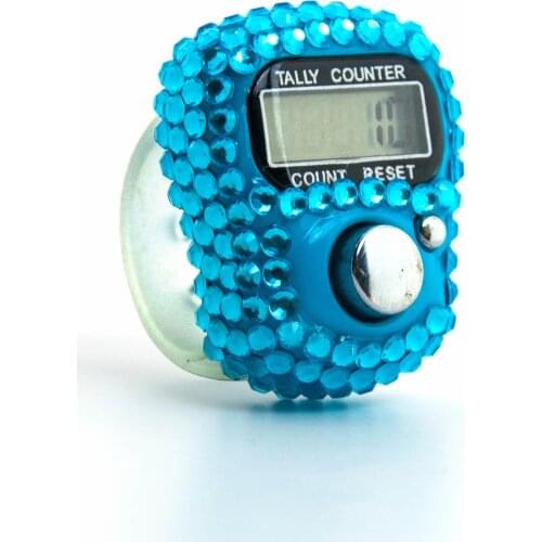 GREAT GIFT Mevlüt gift Stone Zikirmatik - Digital Ring - Blue Color FREE SHIPPING