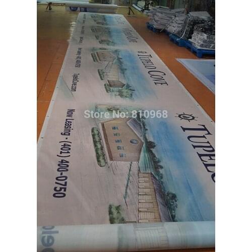 Custom High Quality PVC Mesh Banners, 6X0.9M, 6X1.5M long perforated banner printing