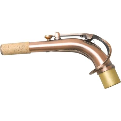 Saxophone Bend Neck for E Flate Alto Sax Music 24.5mm Diameter Antique Red