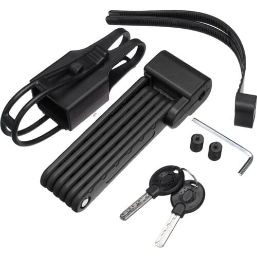 Folding Bicycle Cable Lock Steel Bike Security Anti-Theft Combination MTB Road