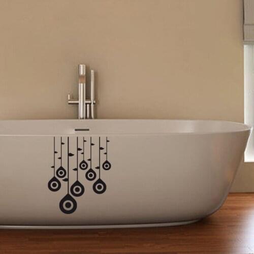 Funny Irregular Shape Toilet Decal Removable DIY Vinyl Wall stickers Bathroom Bathtub Decor Applique JG2525