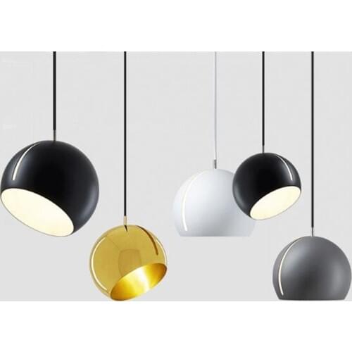 Modern Rotate Tilt Globe Ball Metal Led E27 Pendant Light for Bedroom Dining Room Bar Living Room 20cm 11/220V 2293