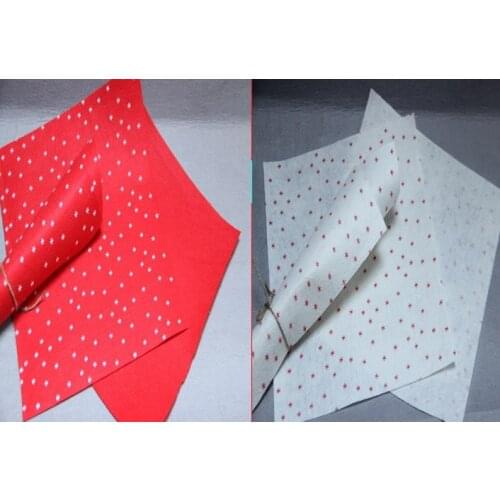 Felt snowflakes 2 COLORS MIX Printed Felt Fabric 1MM Felt Handicraft Fabrics 28x28CM 24PCS Free shipping