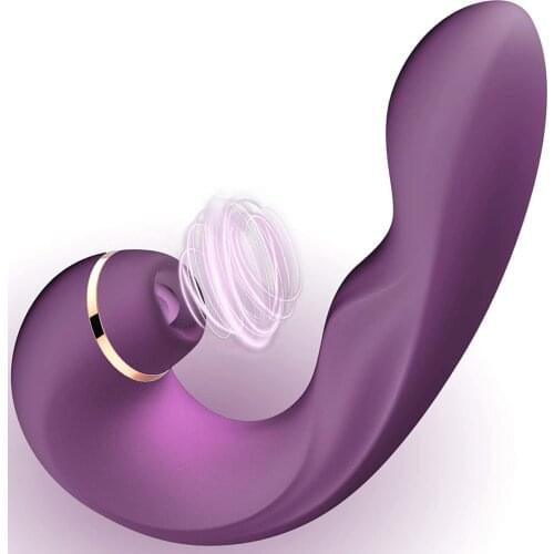 Sucking Rose Vibrator G Spot Dildo Clit Stimulator with 10 Strong Vibration 5 Pulsating Patterns Adult Sex Toy for Women Couples