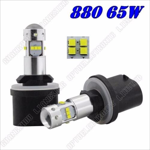 High Quality 880 led 65W Cree chip led High Power White Car Auto led Running Lights Headlight Fog Lamp Bulb DC12V