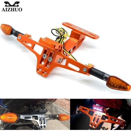 Motorcycle Licence Plate Rear License Plate Holder For 1290 SupeR R/GT 390 RC390250 690 R 690/SMC