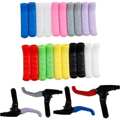 1Pair Bicycle Brake Handle Cover Bike Brakes Silicone Sleeve Universal Type Brake Lever Protection Covers Cycling Accessory