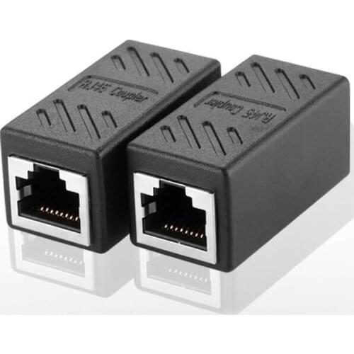 1pcs/2pcs/5pcs Female To Female Network LAN Connector Adapter Coupler Extender RJ45 Ethernet Cable Extension Converter