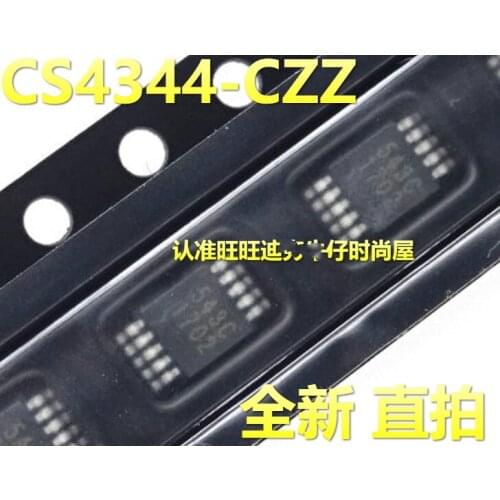 10PCS-20PCS CS4344-CZZR MSOP-10 CS4344-CZZ MSOP10 344C CS4344 Analog (D/A) converter new and original