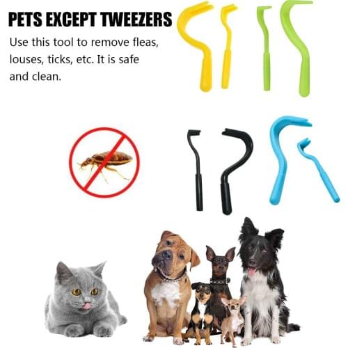 2pcs Pets In Addition To Scorpion Clips To Catch Flea Clips Two Teeth Worms Pull Flea Combs Cats And Dogs Cleaning Supplies