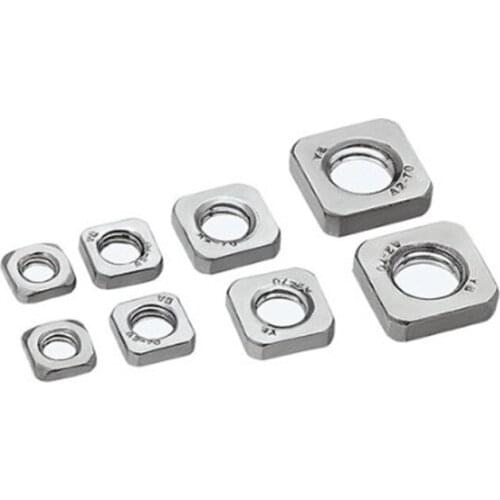 20-50pcs DIN562 Thin nut M3 M4 M5 M6 M8 stainless steel square nuts