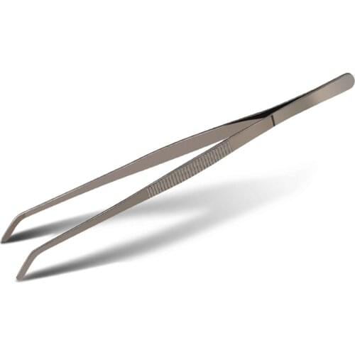 250mm Stainless Steel Tip Curved Pointed 25cm Laboratory Tweezers