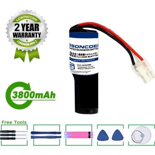 LOSONCOER Battery 3800mAh Battery 533-000096, DGYF001, GPRLO18SY002 for Logitech 984-000304, UE Boombox Speaker Battery