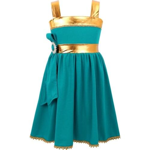 Baby Girls Princess Summer Metallic Straps Dresses Toddler Cospaly Dress Girl Tutu Kids Birthday Gown Party Clothes Vestidos