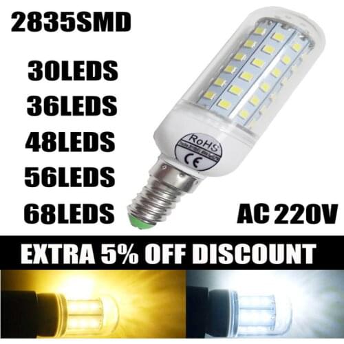 E27 E14 B22 SMD 68 56 48 30 24 bulb light 220V 230V 240V Light Bulbs LED Bulb Lights Outdoor Lighting Energy Saving