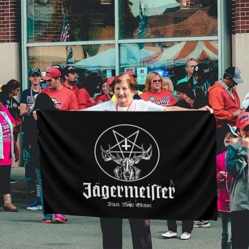 Jagermeister 1020 Flag Banner Home Outdoor Gift Party Custom Logo The Accessories Morocco Flag