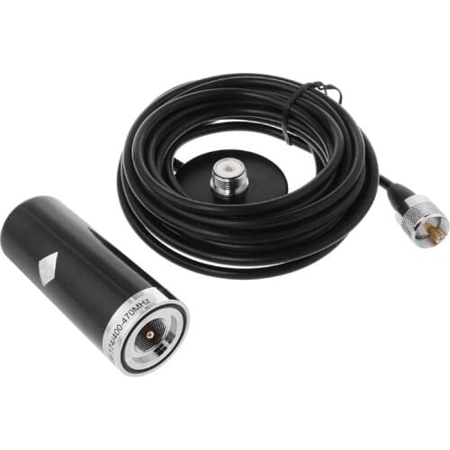 HH-N2RS Dual Band Antenna PL-259 UHF/VHF Set with Magnetic Mount Base 5M Cable for Car Vehicle Mobile Radio Accessories