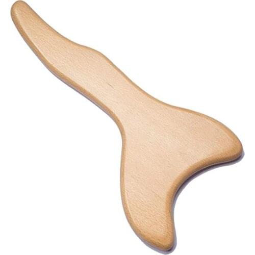 1 PCS Wood Gua Sha Tools Wooden Massager Anti Cellulite Lymphatic Drainage Paddle Massage Tool Gifts for Friends