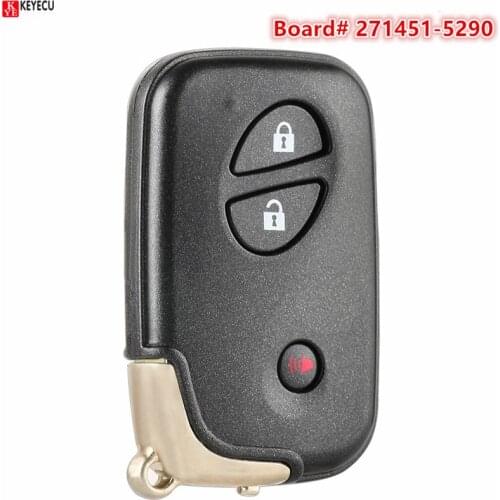 KEYECU Smart Remote Key Fob 3 Button 314.3MHz/ 315MHz/433MHz for Lexus RX350 RX450H FCCID: HYQ14ACX Board ID: 271451-5290 GNE
